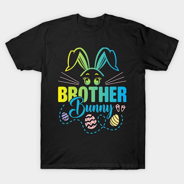 Brother Bunny Easter Bunny Egg Hunting Happy Easter Day T-Shirt by ProArts